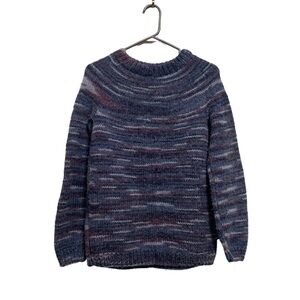 𝅺VINTAGE 80s Dad Grandpa Hand Knit Sweater Womens Medium